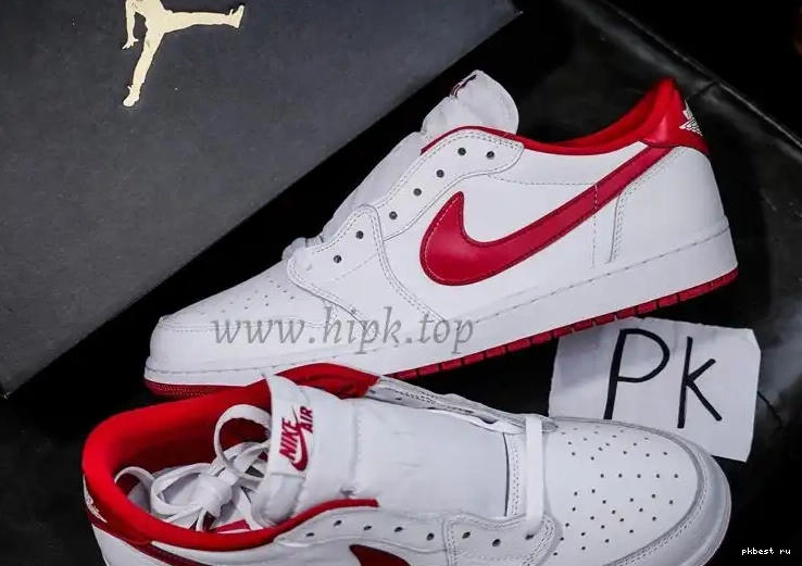 Retro GOD SHIP RETAIL Varsity PK MATERIALS 1 READY TO Red LowWhite Jordan 0502